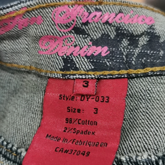 Short skirt jeans dark blue - Picture 3 of 3